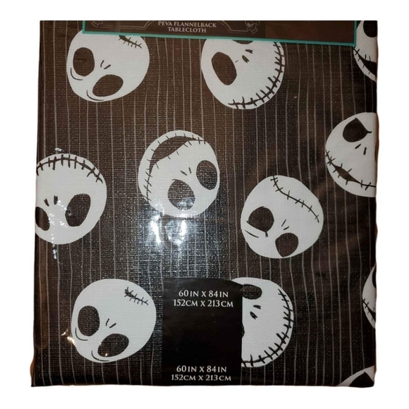 New Nightmare Before Christmas 60"x84" Halloween Peva Flannel Back Tablecloth - Picture 2 of 3
